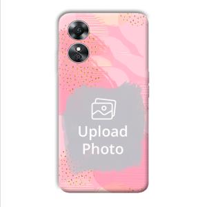 Sparkly Pink Customized Printed Back Cover for Oppo A17