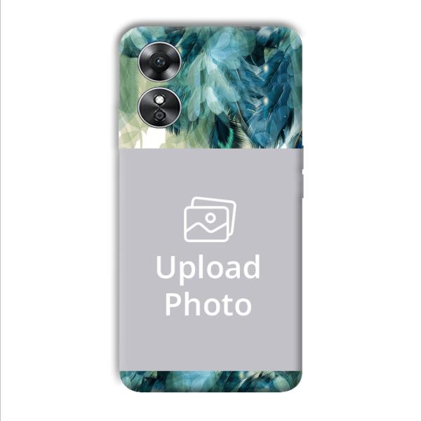 Peacock's Feathers Customized Printed Back Cover for Oppo A17