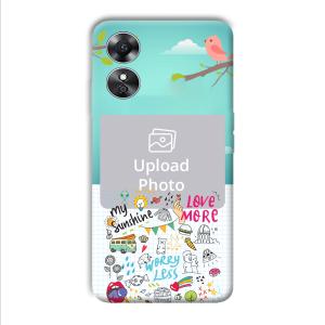 Holiday  Customized Printed Back Cover for Oppo A17