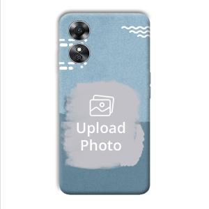 Waves Customized Printed Back Cover for Oppo A17