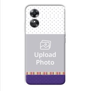 Polka Designs Customized Printed Back Cover for Oppo A17