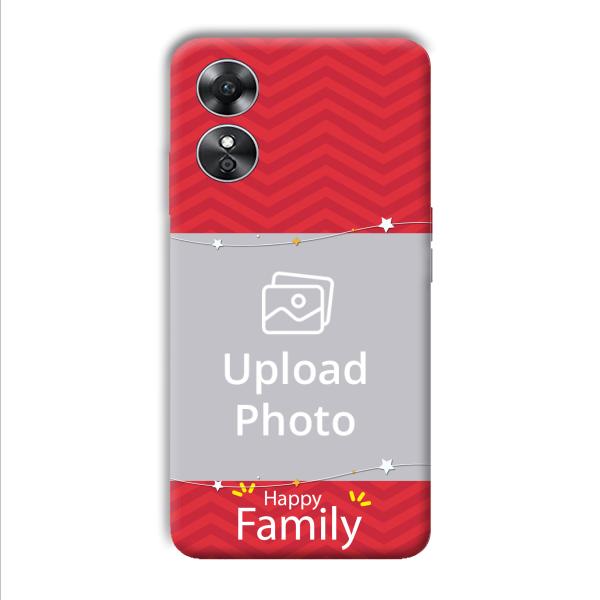 Happy Family Customized Printed Back Cover for Oppo A17