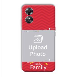 Happy Family Customized Printed Back Cover for Oppo A17
