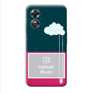 On The Clouds Customized Printed Back Cover for Oppo A17