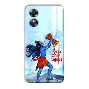 Om Namah Shivay Phone Customized Printed Back Cover for Oppo A17