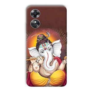 Ganesh  Phone Customized Printed Back Cover for Oppo A17