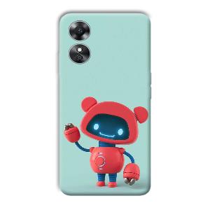 Robot Phone Customized Printed Back Cover for Oppo A17