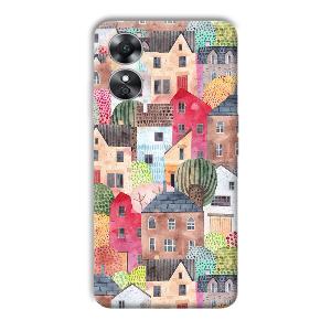 Colorful Homes Phone Customized Printed Back Cover for Oppo A17