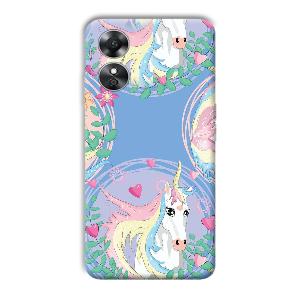 The Unicorn Phone Customized Printed Back Cover for Oppo A17