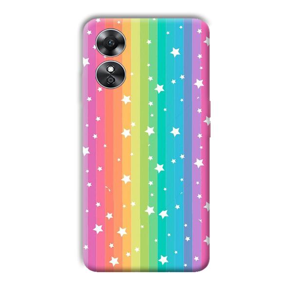 Starry Pattern Phone Customized Printed Back Cover for Oppo A17