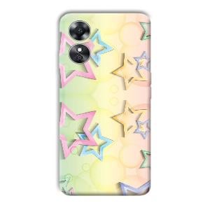 Star Designs Phone Customized Printed Back Cover for Oppo A17