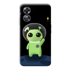 Alien Character Phone Customized Printed Back Cover for Oppo A17