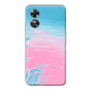 Pink Water Phone Customized Printed Back Cover for Oppo A17