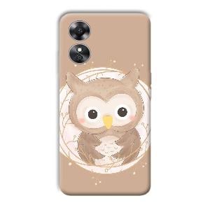 Owlet Phone Customized Printed Back Cover for Oppo A17