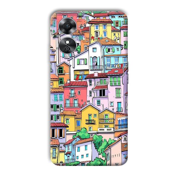 Colorful Alley Phone Customized Printed Back Cover for Oppo A17