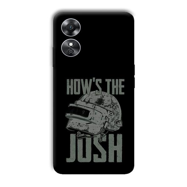 How's The Josh Phone Customized Printed Back Cover for Oppo A17