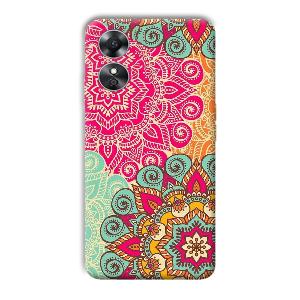 Floral Design Phone Customized Printed Back Cover for Oppo A17