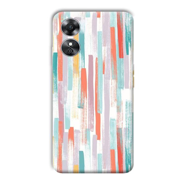 Light Paint Stroke Phone Customized Printed Back Cover for Oppo A17
