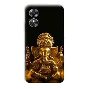 Ganesha Idol Phone Customized Printed Back Cover for Oppo A17