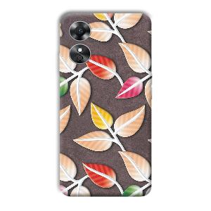 Leaves Phone Customized Printed Back Cover for Oppo A17