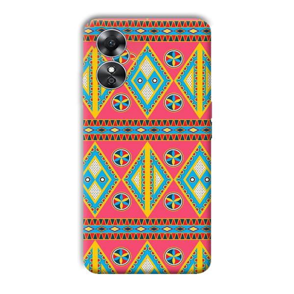 Colorful Rhombus Phone Customized Printed Back Cover for Oppo A17