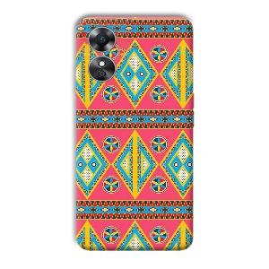 Colorful Rhombus Phone Customized Printed Back Cover for Oppo A17