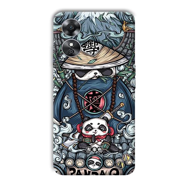 Panda Q Phone Customized Printed Back Cover for Oppo A17