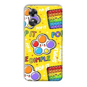 Pop It Phone Customized Printed Back Cover for Oppo A17