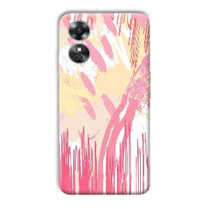 Pink Pattern Designs Phone Customized Printed Back Cover for Oppo A17