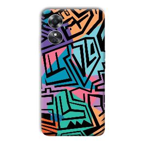 Patterns Phone Customized Printed Back Cover for Oppo A17