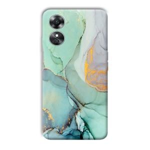 Green Marble Phone Customized Printed Back Cover for Oppo A17