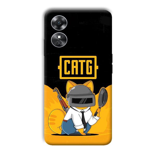 CATG Phone Customized Printed Back Cover for Oppo A17