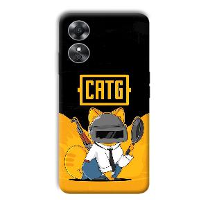 CATG Phone Customized Printed Back Cover for Oppo A17