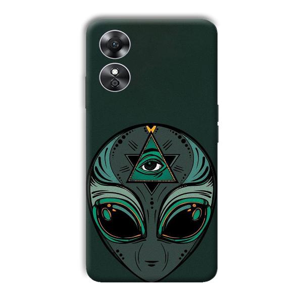 Alien Phone Customized Printed Back Cover for Oppo A17