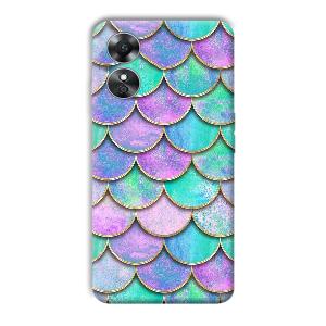 Mermaid Design Phone Customized Printed Back Cover for Oppo A17