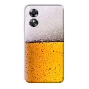 Beer Design Phone Customized Printed Back Cover for Oppo A17