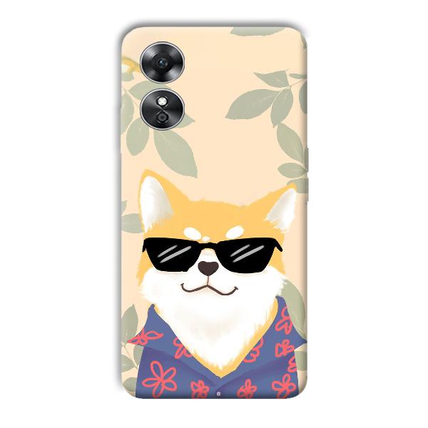 Cat Phone Customized Printed Back Cover for Oppo A17