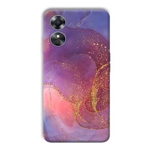 Sparkling Marble Phone Customized Printed Back Cover for Oppo A17