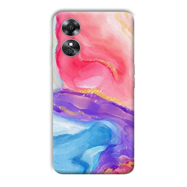 Water Colors Phone Customized Printed Back Cover for Oppo A17