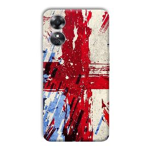 Red Cross Design Phone Customized Printed Back Cover for Oppo A17