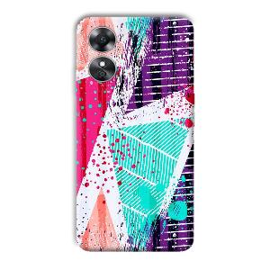 Paint  Phone Customized Printed Back Cover for Oppo A17
