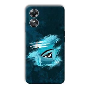 Shiva's Eye Phone Customized Printed Back Cover for Oppo A17