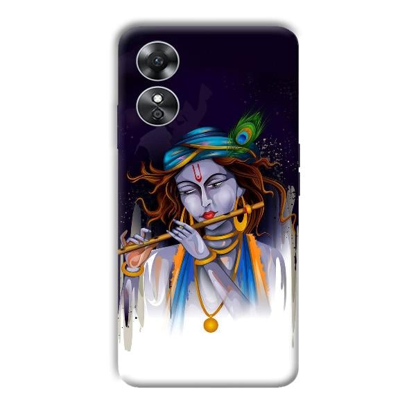 Krishna Phone Customized Printed Back Cover for Oppo A17