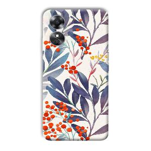 Cherries Phone Customized Printed Back Cover for Oppo A17