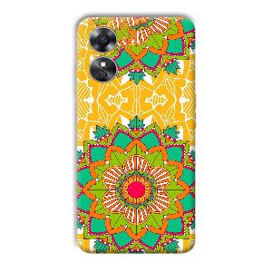 Mandala Art Phone Customized Printed Back Cover for Oppo A17