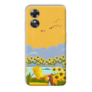 Girl in the Scenery Phone Customized Printed Back Cover for Oppo A17