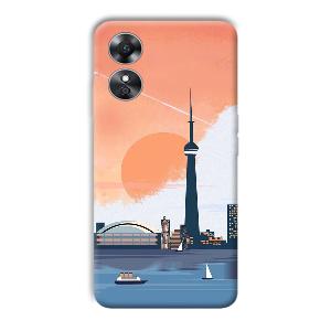 City Design Phone Customized Printed Back Cover for Oppo A17