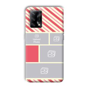 Diagnol Frame Customized Printed Back Cover for Oppo F19