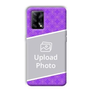 Purple Design Customized Printed Back Cover for Oppo F19