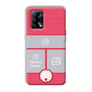Little Hearts Customized Printed Back Cover for Oppo F19